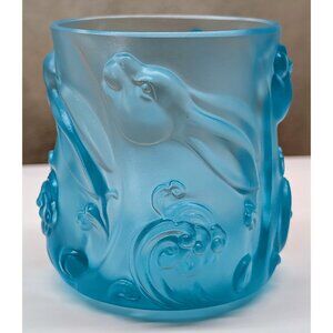 LIULI Living Year of the Water Rabbit 6 oz Blue Crystal Glass